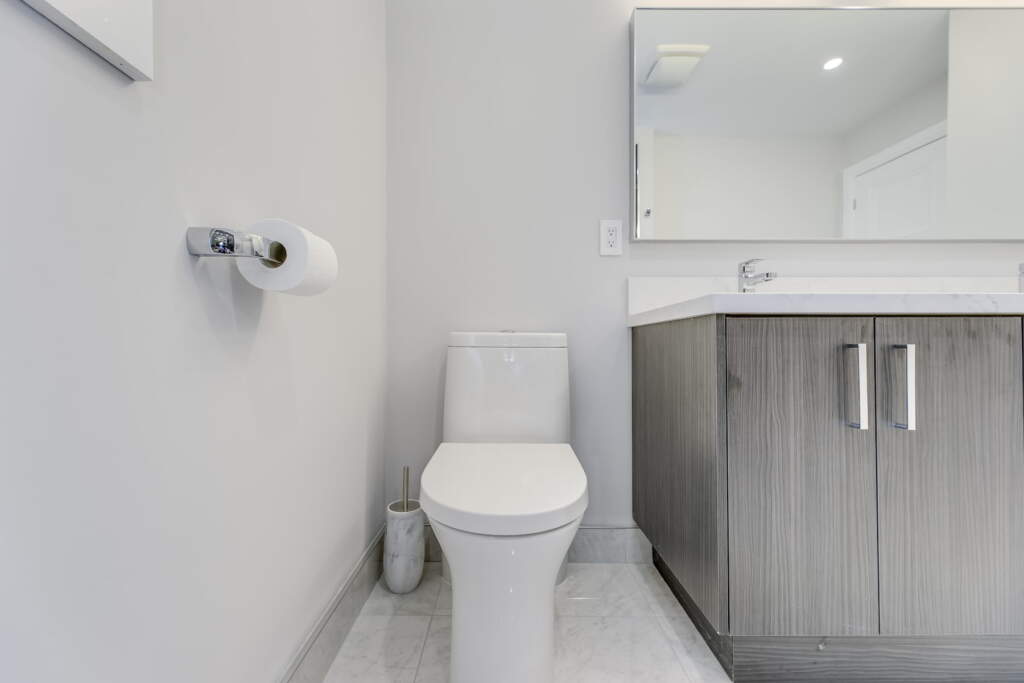 Small basement bathroom ideas by Moose Basements