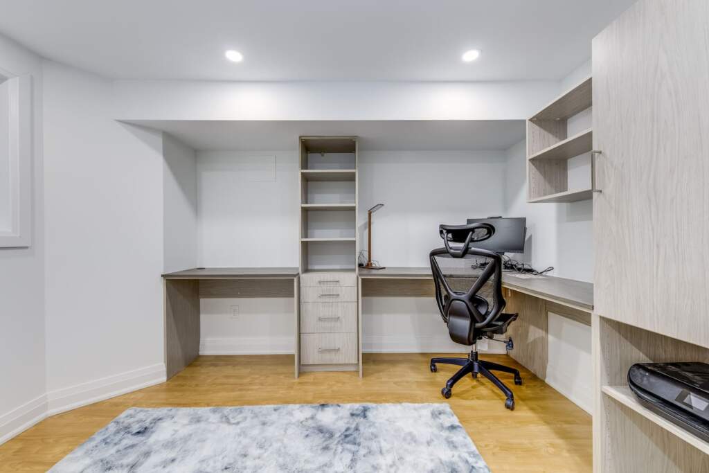 Basement renovations home office design