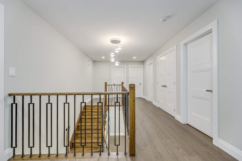 Staircase design basement renovation project